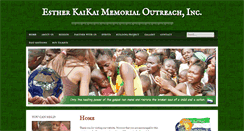 Desktop Screenshot of estherkaikaimemorialoutreach.com